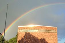 Regenbogen über St. Elisabeth